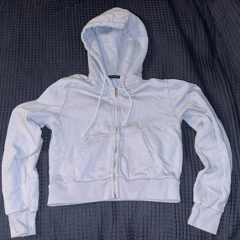Brandy Melville Light blue Zip-Up Hoodie